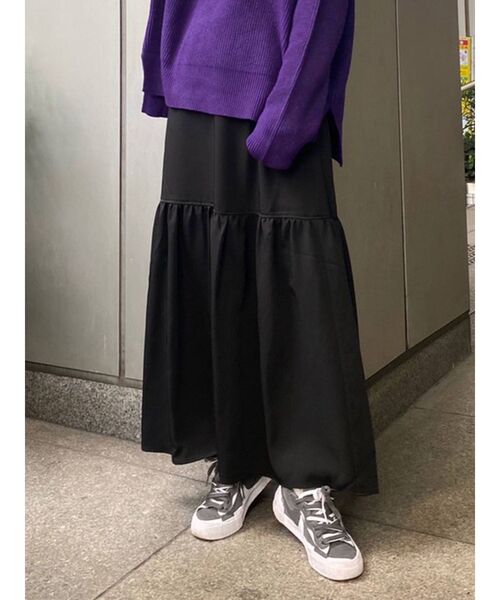 MURUA(ムルーア)の「【AOI】スイッチギャザーマキシスカート(スカート・レディース・ブラック/その他1・FREE)」の15枚目の写真