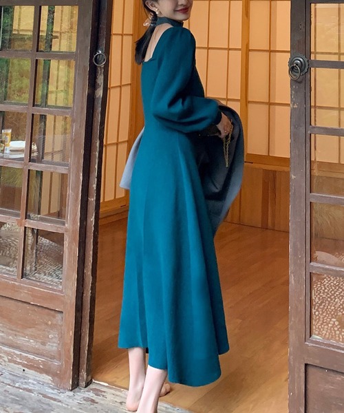 LOPASS(ロパス)の「ニットワンピース(ワンピース・レディース・ブラウン/レッド/アイボリー/ブラック/グリーン・MEDIUM)」の21枚目の写真
