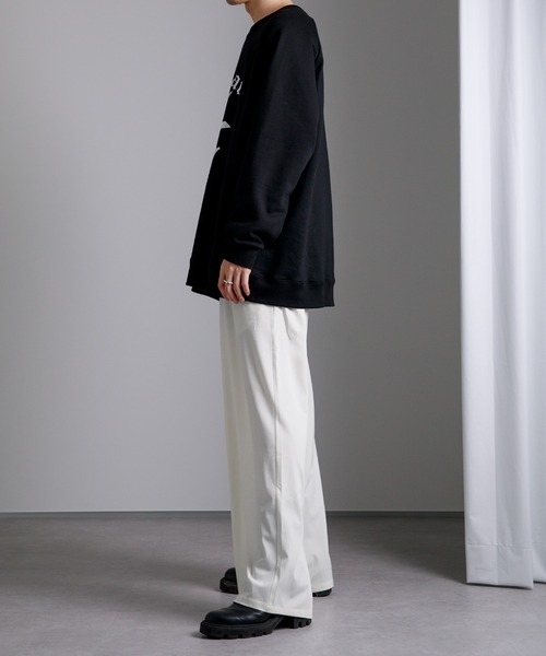 Adoon plain（アドーンプレーン）の「【Adoon plain】ワイドスラックス（スラックス・メンズ・レッド/オフホワイト/サックスブルー・SMALL/MEDIUM/LARGE）」の14枚目の写真