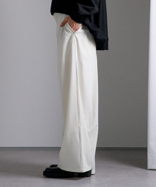 Adoon plain（アドーンプレーン）の「【Adoon plain】ワイドスラックス（スラックス・メンズ・レッド/オフホワイト/サックスブルー・SMALL/MEDIUM/LARGE）」の18枚目の写真