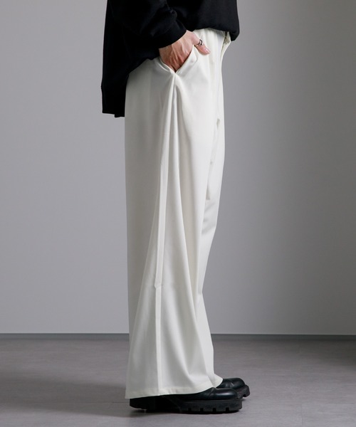 Adoon plain（アドーンプレーン）の「【Adoon plain】ワイドスラックス（スラックス・メンズ・レッド/オフホワイト/サックスブルー・SMALL/MEDIUM/LARGE）」の11枚目の写真