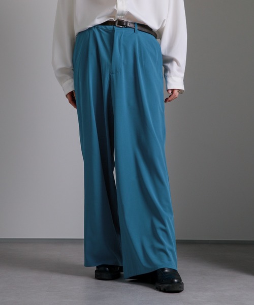 Adoon plain（アドーンプレーン）の「【Adoon plain】ワイドスラックス（スラックス・メンズ・レッド/オフホワイト/サックスブルー・SMALL/MEDIUM/LARGE）」の22枚目の写真