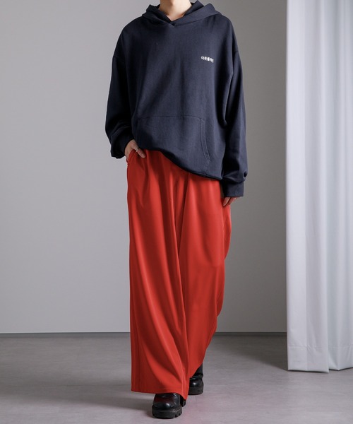 Adoon plain（アドーンプレーン）の「【Adoon plain】ワイドスラックス（スラックス・メンズ・レッド/オフホワイト/サックスブルー・SMALL/MEDIUM/LARGE）」の9枚目の写真