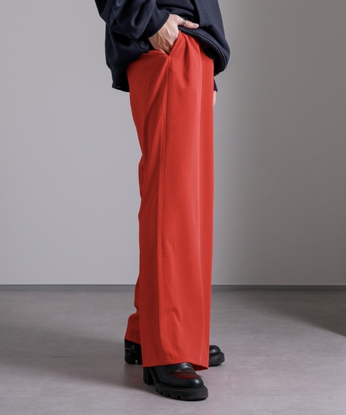 Adoon plain（アドーンプレーン）の「【Adoon plain】ワイドスラックス（スラックス・メンズ・レッド/オフホワイト/サックスブルー・SMALL/MEDIUM/LARGE）」の10枚目の写真