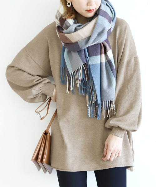 reca（レカ）の「あったかオーバーサイズニット（ニット/セーター・レディース・ブラック/ベージュ/モカ・FREE）」の3枚目の写真