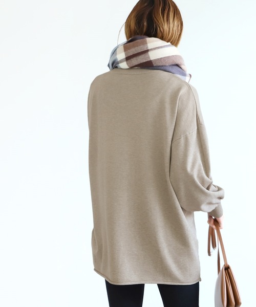 reca（レカ）の「あったかオーバーサイズニット（ニット/セーター・レディース・ブラック/ベージュ/モカ・FREE）」の5枚目の写真