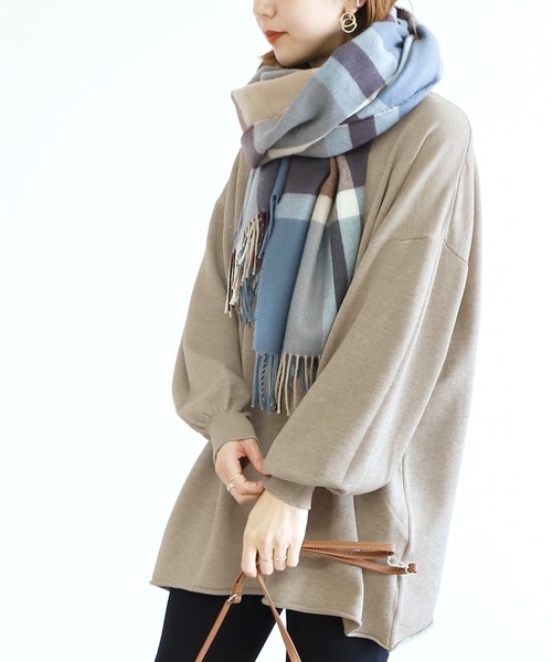 reca（レカ）の「あったかオーバーサイズニット（ニット/セーター・レディース・ブラック/ベージュ/モカ・FREE）」の6枚目の写真