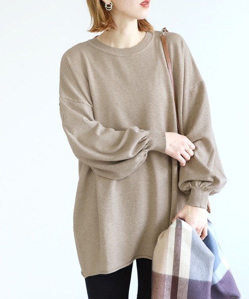 reca（レカ）の「あったかオーバーサイズニット（ニット/セーター・レディース・ブラック/ベージュ/モカ・FREE）」の7枚目の写真