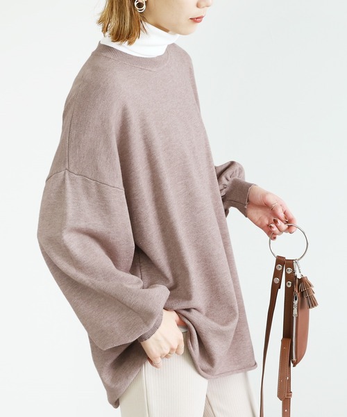 reca（レカ）の「あったかオーバーサイズニット（ニット/セーター・レディース・ブラック/ベージュ/モカ・FREE）」の13枚目の写真