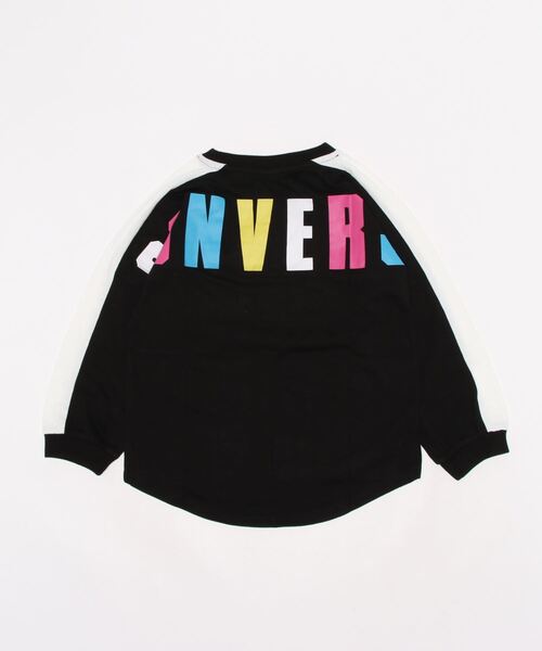 CONVERSE ALL STAR(コンバースオールスター)の「【キッズ】CONVERSE コンバース 裾ラウンドロンT(130~160cm)(Tシャツ/カットソー・キッズ・ホワイト/ブラック・130/140/150/160)」の3枚目の写真