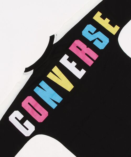 CONVERSE ALL STAR(コンバースオールスター)の「【キッズ】CONVERSE コンバース 裾ラウンドロンT(130~160cm)(Tシャツ/カットソー・キッズ・ホワイト/ブラック・130/140/150/160)」の4枚目の写真