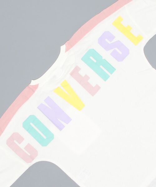 CONVERSE ALL STAR(コンバースオールスター)の「【キッズ】CONVERSE コンバース 裾ラウンドロンT(130~160cm)(Tシャツ/カットソー・キッズ・ホワイト/ブラック・130/140/150/160)」の5枚目の写真
