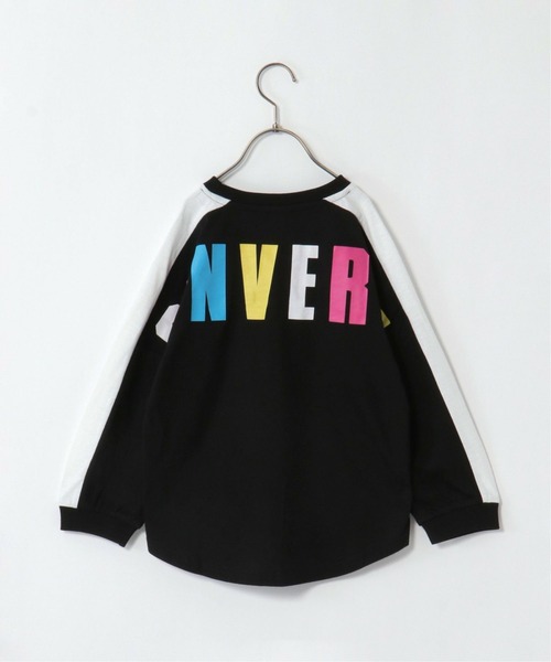 CONVERSE ALL STAR(コンバースオールスター)の「【キッズ】CONVERSE コンバース 裾ラウンドロンT(130~160cm)(Tシャツ/カットソー・キッズ・ホワイト/ブラック・130/140/150/160)」の6枚目の写真
