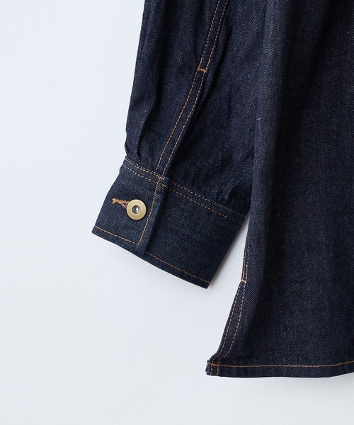 CIAOPANIC（チャオパニック）の「デニムワークジャケット（デニムジャケット・レディース・インディゴブルー/ブルー・FREE）」の7枚目の写真