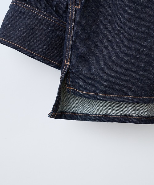 CIAOPANIC（チャオパニック）の「デニムワークジャケット（デニムジャケット・レディース・インディゴブルー/ブルー・FREE）」の5枚目の写真