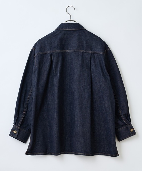 CIAOPANIC（チャオパニック）の「デニムワークジャケット（デニムジャケット・レディース・インディゴブルー/ブルー・FREE）」の9枚目の写真