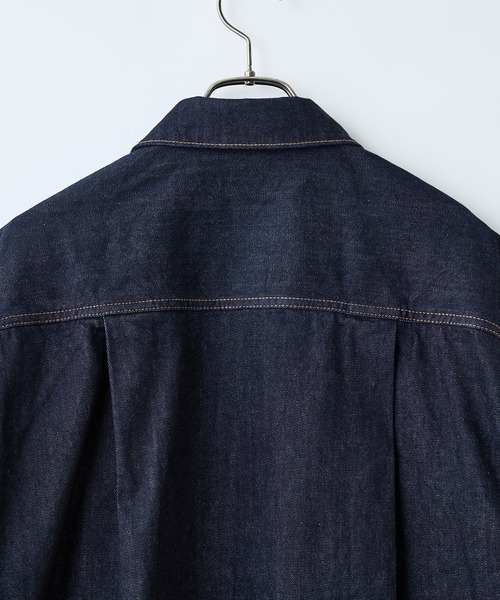 CIAOPANIC（チャオパニック）の「デニムワークジャケット（デニムジャケット・レディース・インディゴブルー/ブルー・FREE）」の8枚目の写真