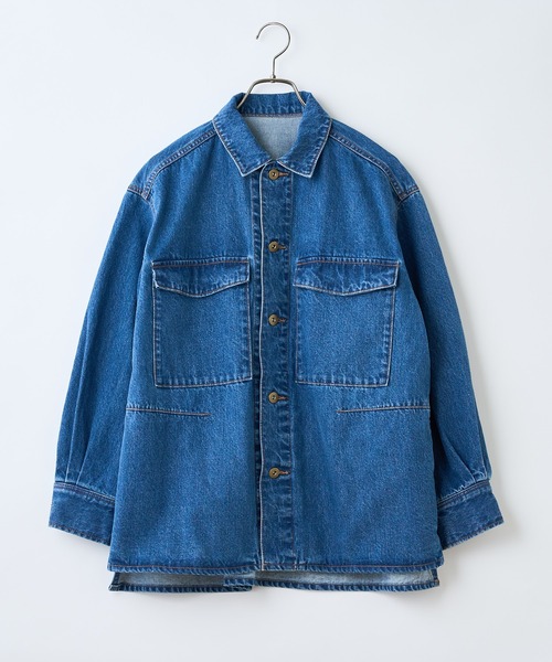 CIAOPANIC（チャオパニック）の「デニムワークジャケット（デニムジャケット・レディース・インディゴブルー/ブルー・FREE）」の20枚目の写真