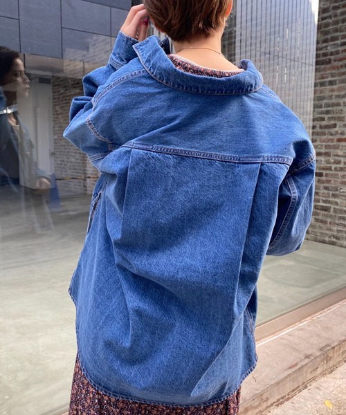 CIAOPANIC（チャオパニック）の「デニムワークジャケット（デニムジャケット・レディース・インディゴブルー/ブルー・FREE）」の16枚目の写真