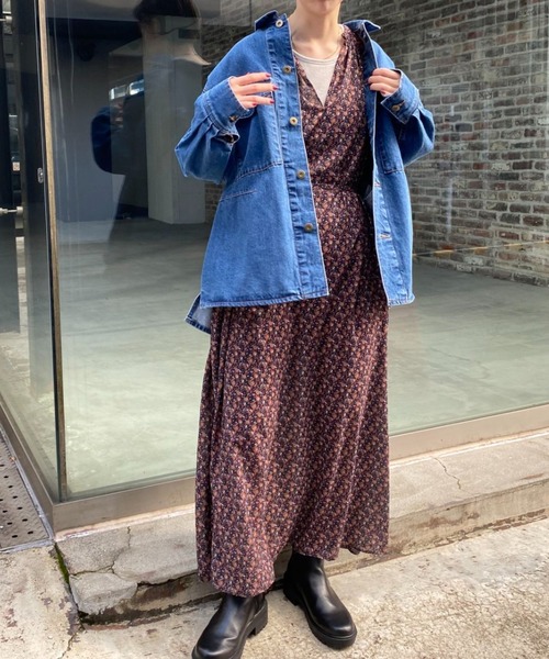 CIAOPANIC（チャオパニック）の「デニムワークジャケット（デニムジャケット・レディース・インディゴブルー/ブルー・FREE）」の17枚目の写真