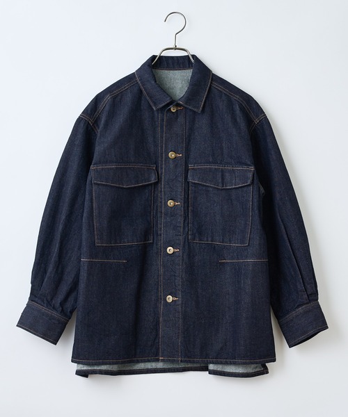 CIAOPANIC（チャオパニック）の「デニムワークジャケット（デニムジャケット・レディース・インディゴブルー/ブルー・FREE）」の10枚目の写真