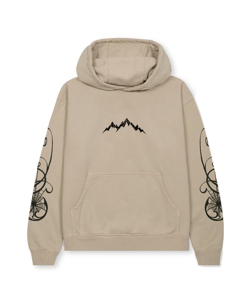 AFIELD OUT（アフィールドアウト）の「SPIDERWEB HOODIE（パーカー・メンズ・サンドベージュ/ブラック・XL/L/M）」の2枚目の写真