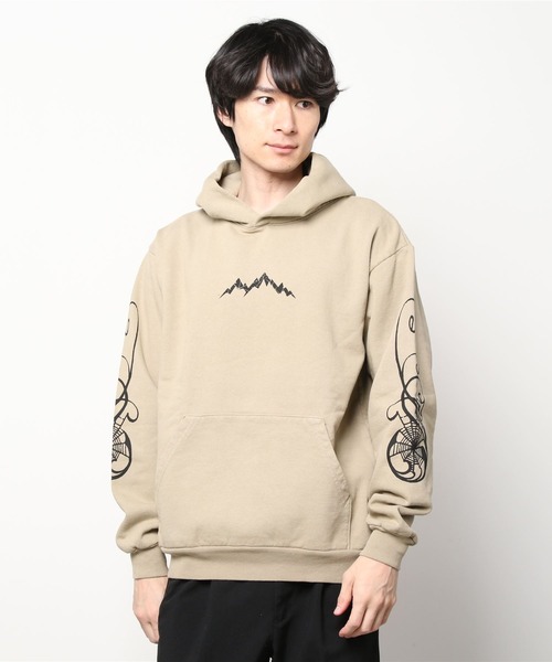 AFIELD OUT（アフィールドアウト）の「SPIDERWEB HOODIE（パーカー・メンズ・サンドベージュ/ブラック・XL/L/M）」の3枚目の写真