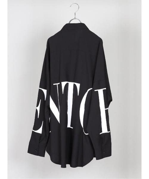 semantic design（セマンティックデザイン）の「セマンティックデザイン/semantic design ビッグロゴ 長袖ルーズ ロングシャツ（シャツ/ブラウス・メンズ・ホワイト/ブラック・LARGE/MEDIUM）」の7枚目の写真