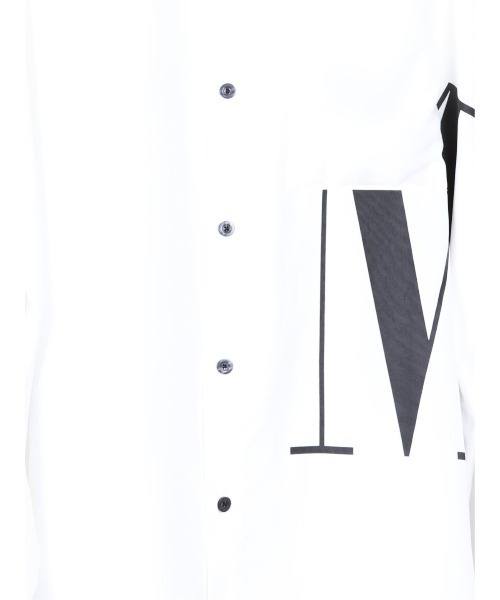 semantic design（セマンティックデザイン）の「セマンティックデザイン/semantic design ビッグロゴ 長袖ルーズ ロングシャツ（シャツ/ブラウス・メンズ・ホワイト/ブラック・LARGE/MEDIUM）」の11枚目の写真