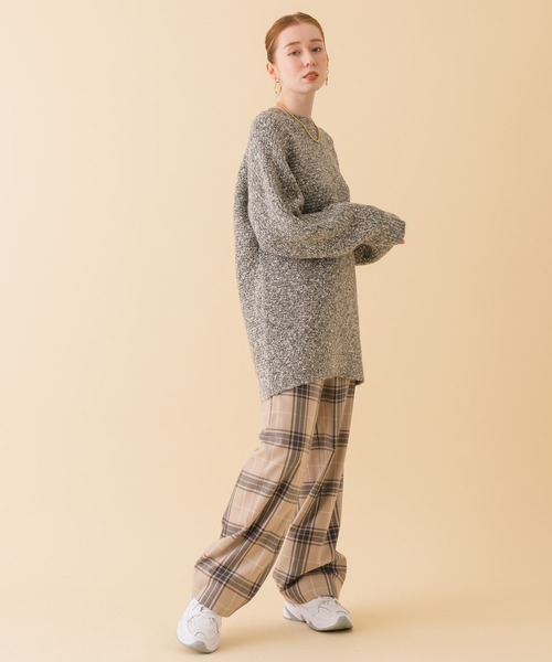 ROSIEE（ロージー）の「ROSIEEラメンジラメニット（ニット/セーター・レディース・グレー/ブルー/ベージュ・FREE）」の13枚目の写真