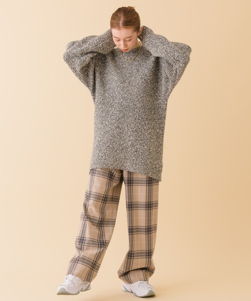 ROSIEE（ロージー）の「ROSIEEラメンジラメニット（ニット/セーター・レディース・グレー/ブルー/ベージュ・FREE）」の14枚目の写真