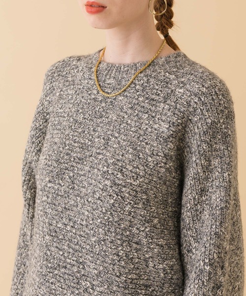 ROSIEE（ロージー）の「ROSIEEラメンジラメニット（ニット/セーター・レディース・グレー/ブルー/ベージュ・FREE）」の19枚目の写真