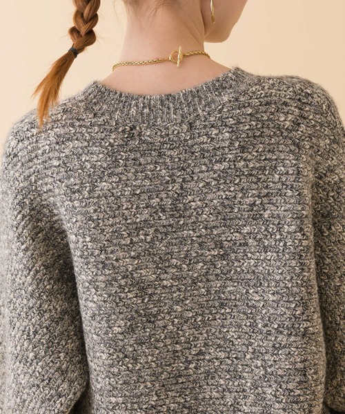 ROSIEE（ロージー）の「ROSIEEラメンジラメニット（ニット/セーター・レディース・グレー/ブルー/ベージュ・FREE）」の22枚目の写真