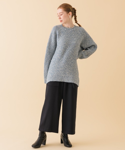 ROSIEE（ロージー）の「ROSIEEラメンジラメニット（ニット/セーター・レディース・グレー/ブルー/ベージュ・FREE）」の6枚目の写真