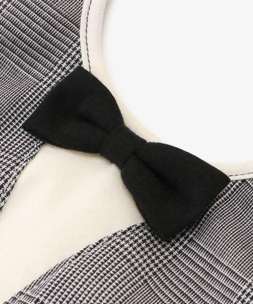 Afternoon Tea（アフタヌーンティー）の「おめかしスタイ（スタイ/よだれかけ・キッズ・ネイビー/グレー・ONE SIZE）」の6枚目の写真