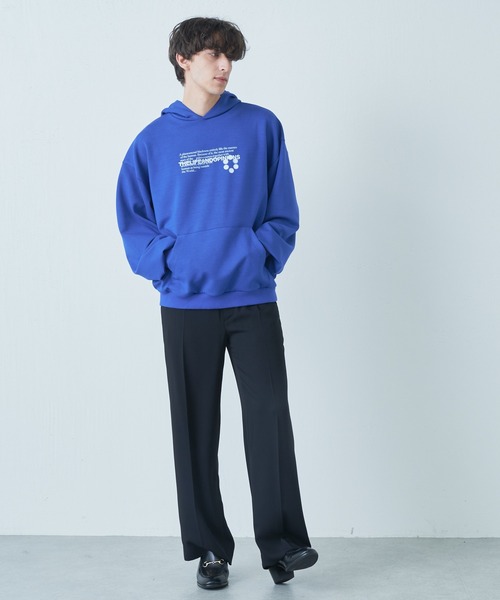 Lui's（ルイス）の「TAKE OVER プリントフーディー（パーカー・メンズ・ホワイト/ブラック/ロイヤルブルー・SMALL/MEDIUM）」の10枚目の写真