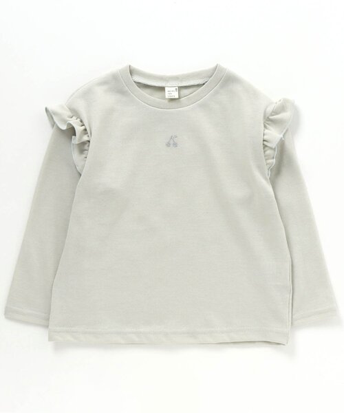 apres les cours(アプレレクール)の「さくらんぼTシャツ(Tシャツ/カットソー・キッズ・ピンク/アイボリー/ミント/ネイビー・100/110/120/90/140/130/80)」の3枚目の写真