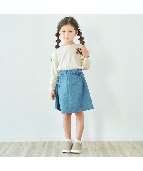 apres les cours(アプレレクール)の「さくらんぼTシャツ(Tシャツ/カットソー・キッズ・ピンク/アイボリー/ミント/ネイビー・100/110/120/90/140/130/80)」の5枚目の写真