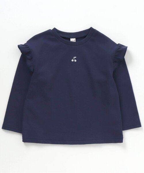 apres les cours(アプレレクール)の「さくらんぼTシャツ(Tシャツ/カットソー・キッズ・ピンク/アイボリー/ミント/ネイビー・100/110/120/90/140/130/80)」の12枚目の写真