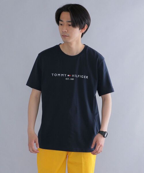 TOMMY HILFIGER(トミーヒルフィガー)の「*TOMMY HILFIGER: CORE TOMMY LOGO TEE(Tシャツ/カットソー・メンズ・ホワイト/ネイビー・MEDIUM/LARGE/X-LARGE/XX-LARGE)」の9枚目の写真