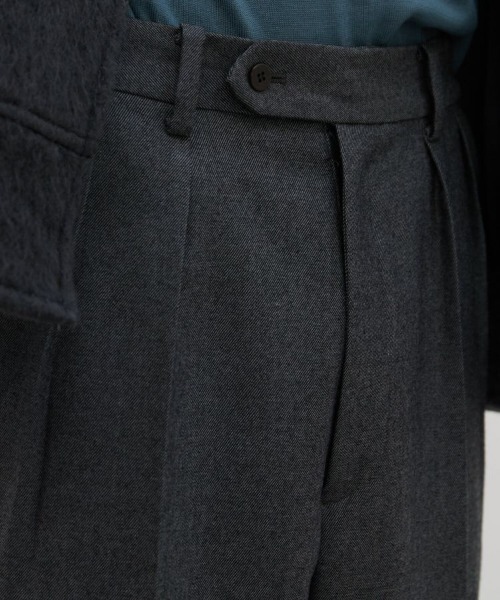 LIDNM（リドム）の「WOOL FLANNEL BAGGY（スラックス・メンズ・チャコールグレー・SMALL/LARGE/MEDIUM）」の7枚目の写真