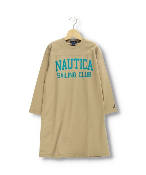 NAUTICA（ノーティカ）の「【NAUTICA/ノーティカ】フットボール長袖ワンピース（ワンピース・キッズ・ベージュ/ネイビー・130/150/140/120）」の10枚目の写真