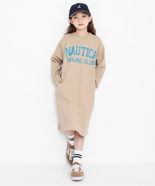 NAUTICA（ノーティカ）の「【NAUTICA/ノーティカ】フットボール長袖ワンピース（ワンピース・キッズ・ベージュ/ネイビー・130/150/140/120）」の18枚目の写真