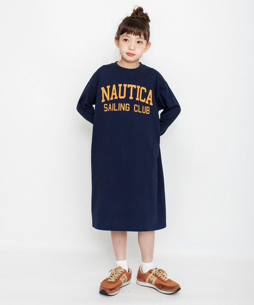 NAUTICA（ノーティカ）の「【NAUTICA/ノーティカ】フットボール長袖ワンピース（ワンピース・キッズ・ベージュ/ネイビー・130/150/140/120）」の19枚目の写真