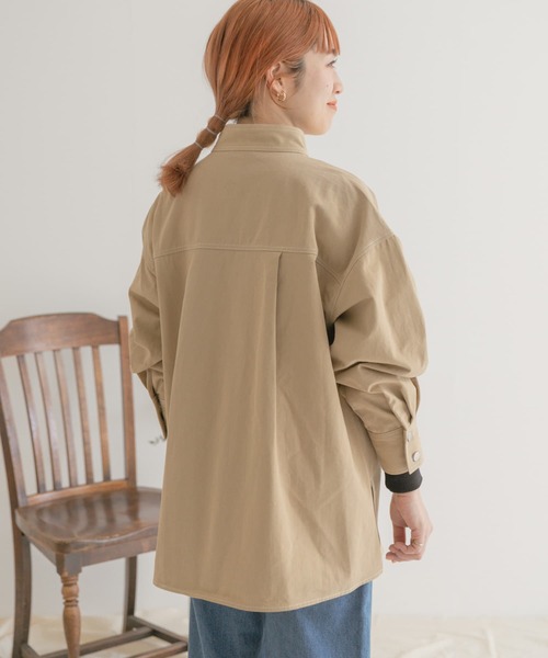 ITEMS URBANRESEARCH（アイテムズ アーバンリサーチ）の「ステッチオーバージャケット（カバーオール・レディース・ベージュ/ブラック・FREE）」の20枚目の写真