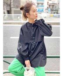 Ungrid | 【WEB限定】ヨークデザインノーカラーシャツ(シャツ/ブラウス)