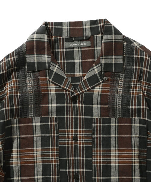 BEAMS LIGHTS（ビームスライツ）の「BEAMS LIGHTS / エクストラウーブン マドラス 半袖シャツ（シャツ/ブラウス・メンズ・その他1/その他・M/L/S）」の4枚目の写真
