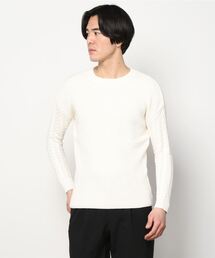 1 piu 1 uguale 3 | drop shoulder crew(ニット/セーター)