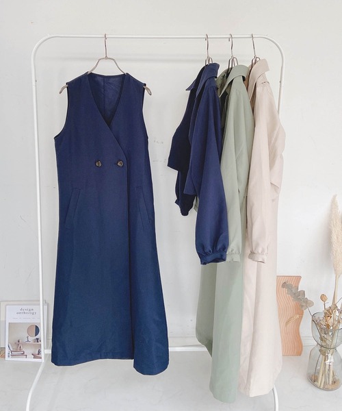 AS KNOW AS plus（アズノゥアズプラス）の「●マルチWAYにトレンチコート（トレンチコート・レディース・ベージュ/ネイビー/カーキ・FREE）」の12枚目の写真