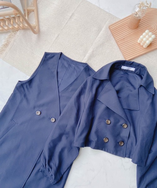 AS KNOW AS plus（アズノゥアズプラス）の「●マルチWAYにトレンチコート（トレンチコート・レディース・ベージュ/ネイビー/カーキ・FREE）」の14枚目の写真